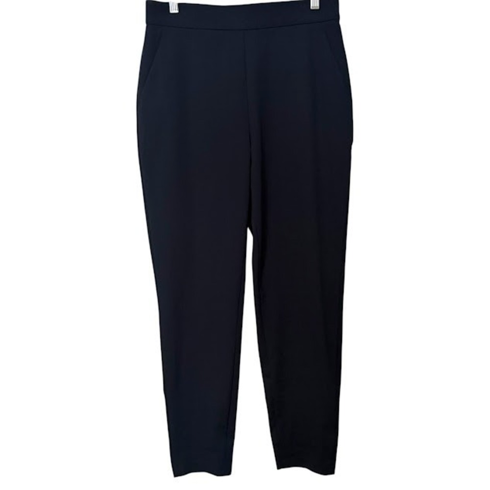 Ministry of Supply Navy Blue Kinetic‎ Pull On Tapered Drawstring Pants Womens 6
